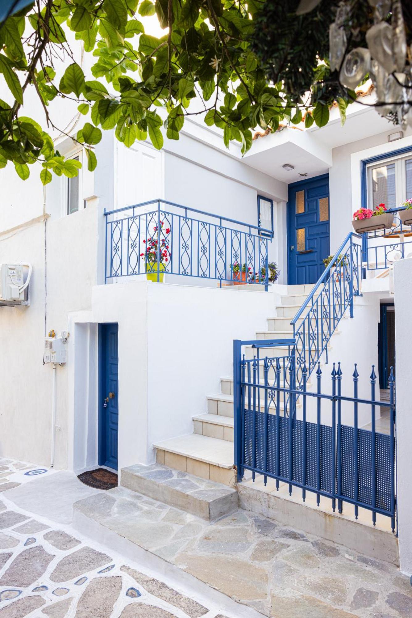 Pythagorio Blue Street Apartment With Balcony Dış mekan fotoğraf